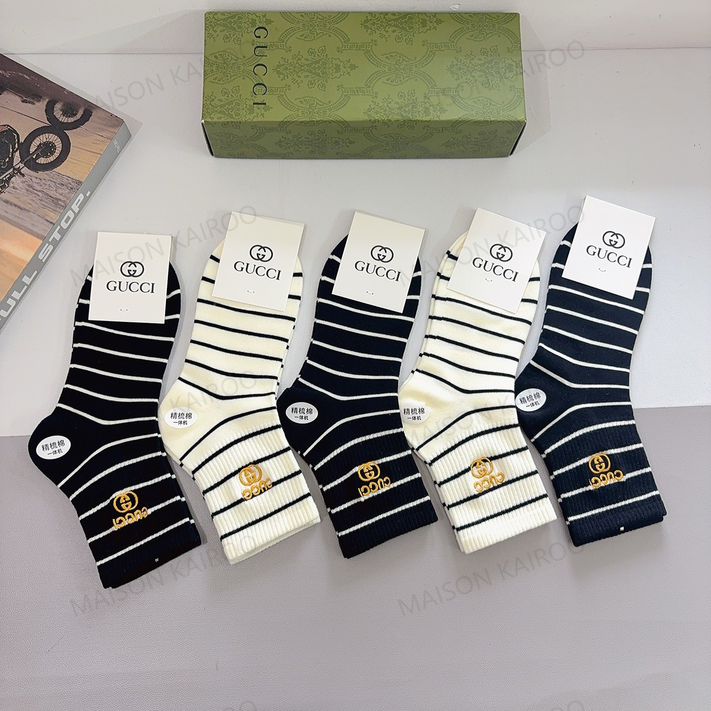 Gucci Socks 5-Pack - KAIROO