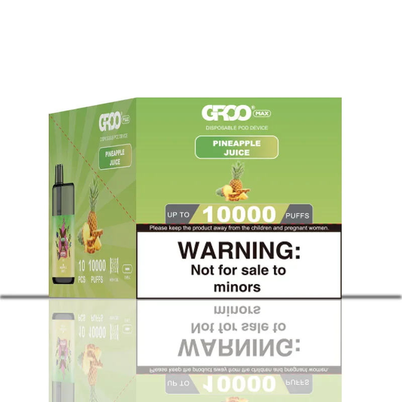 GROO MAX 10K Rechargeable Disposable Vape – Pineapple Juice - Vaba Vape-Shop