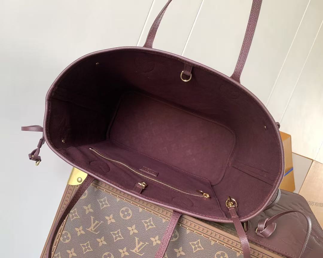 Louis Vuitton LV 2026 M46482 Hazy Blue Neverfull Bag