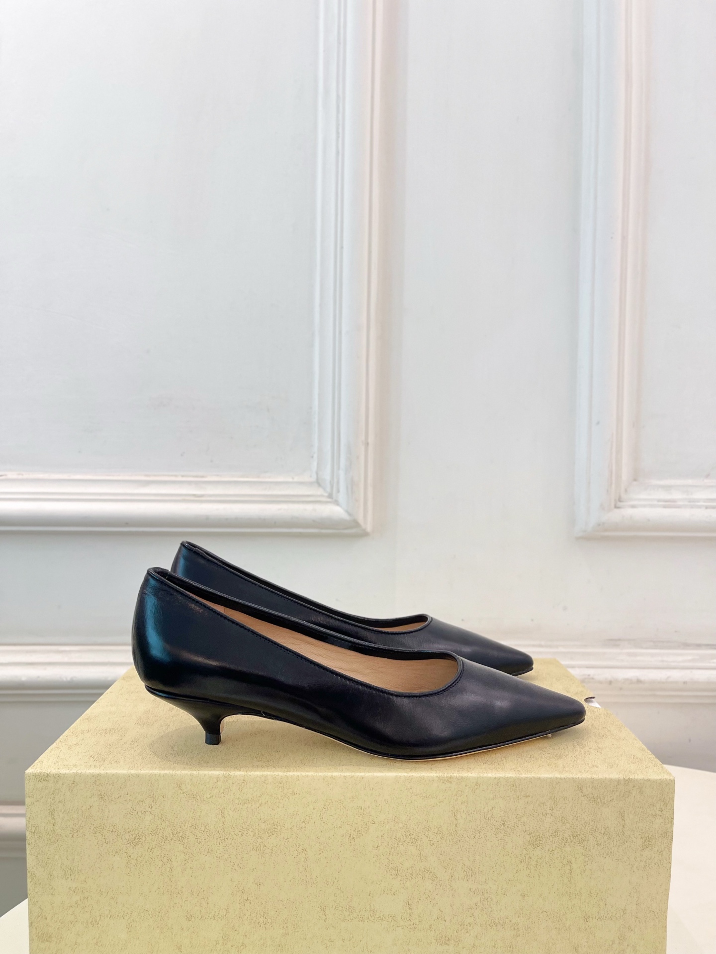 The Row Low Heel Lambskin Pump