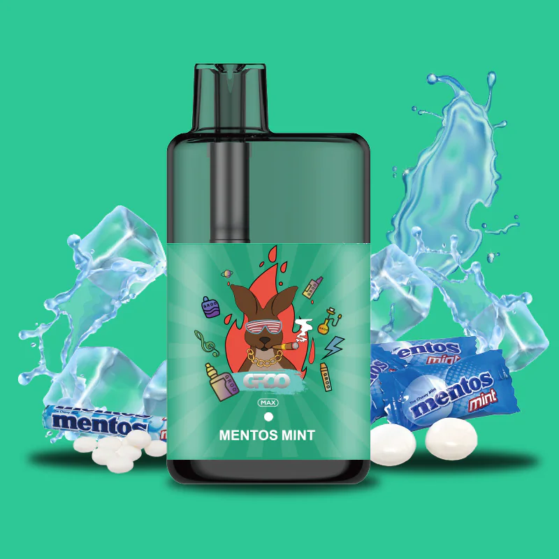 GROO MAX 10K Rechargeable Disposable Vape – Mentos Mint - Vaba Vape-Shop