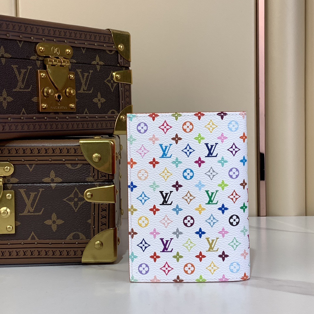 Louis Vuiton LV x TM Monogram Multicolor Emily Notebook Cover card holder wallet