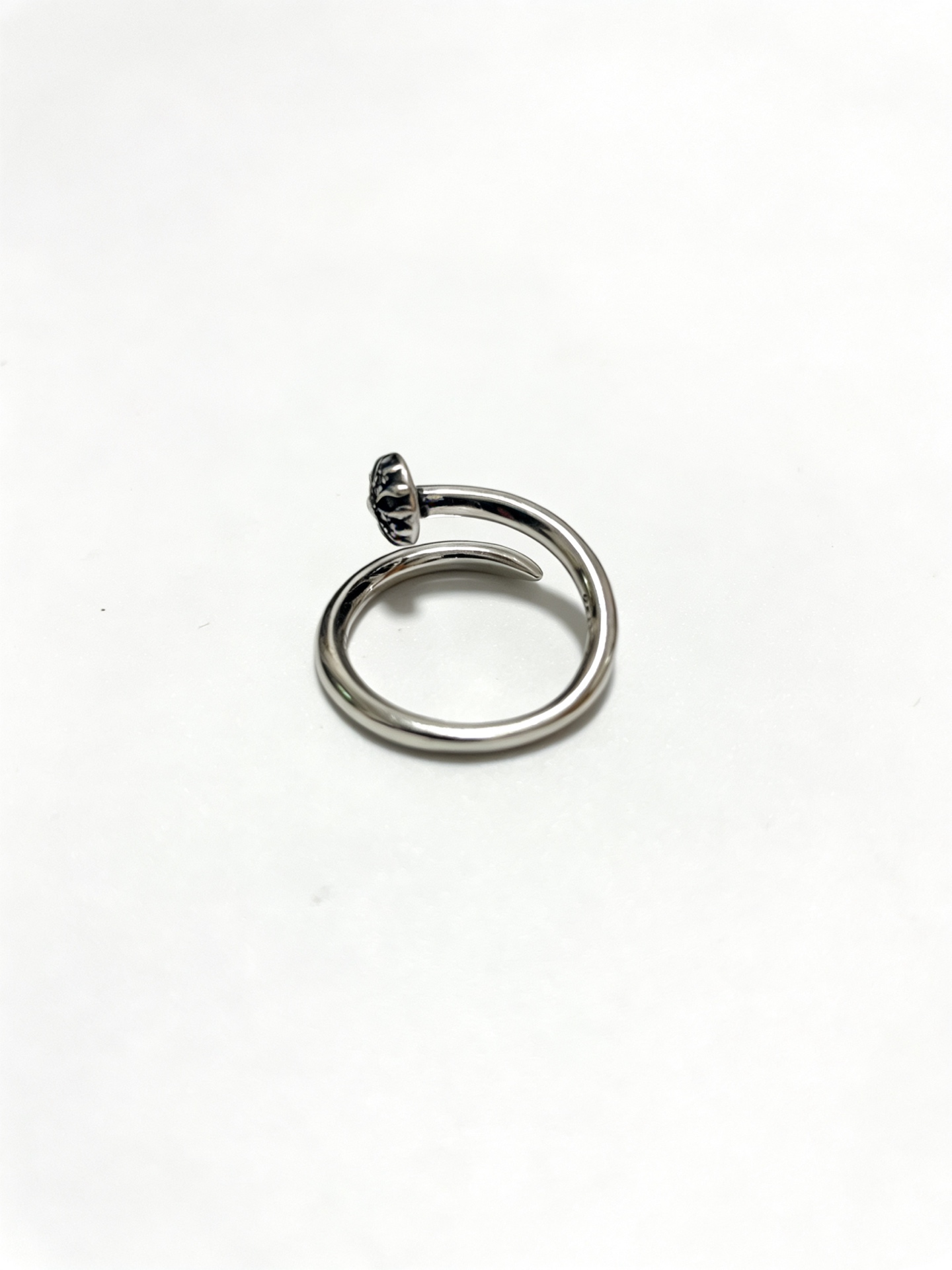 Chrome Hearts Oxidized Silver Unisex Ring