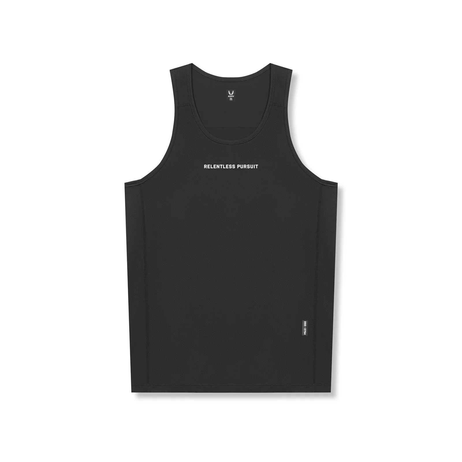 0754. AeroSilver Training Singlet - Black 