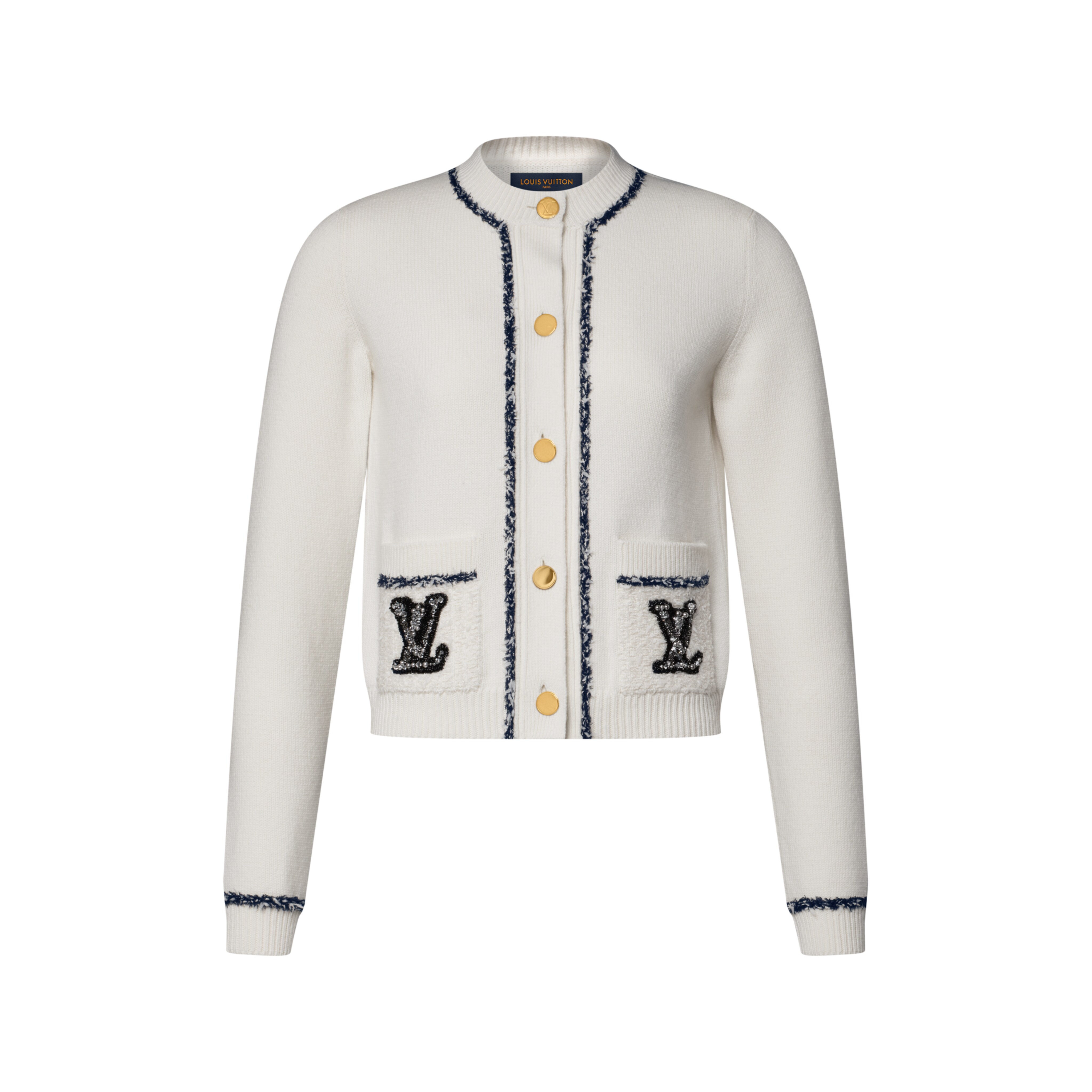 ツイードトリム カーディガン