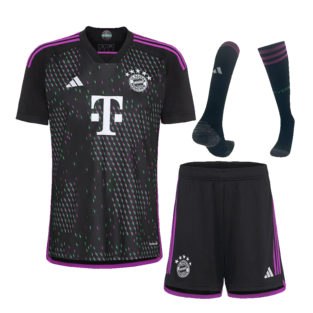 23-24 Bayern Munich Away Whole Kit （Jersey+Shorts+Socks）