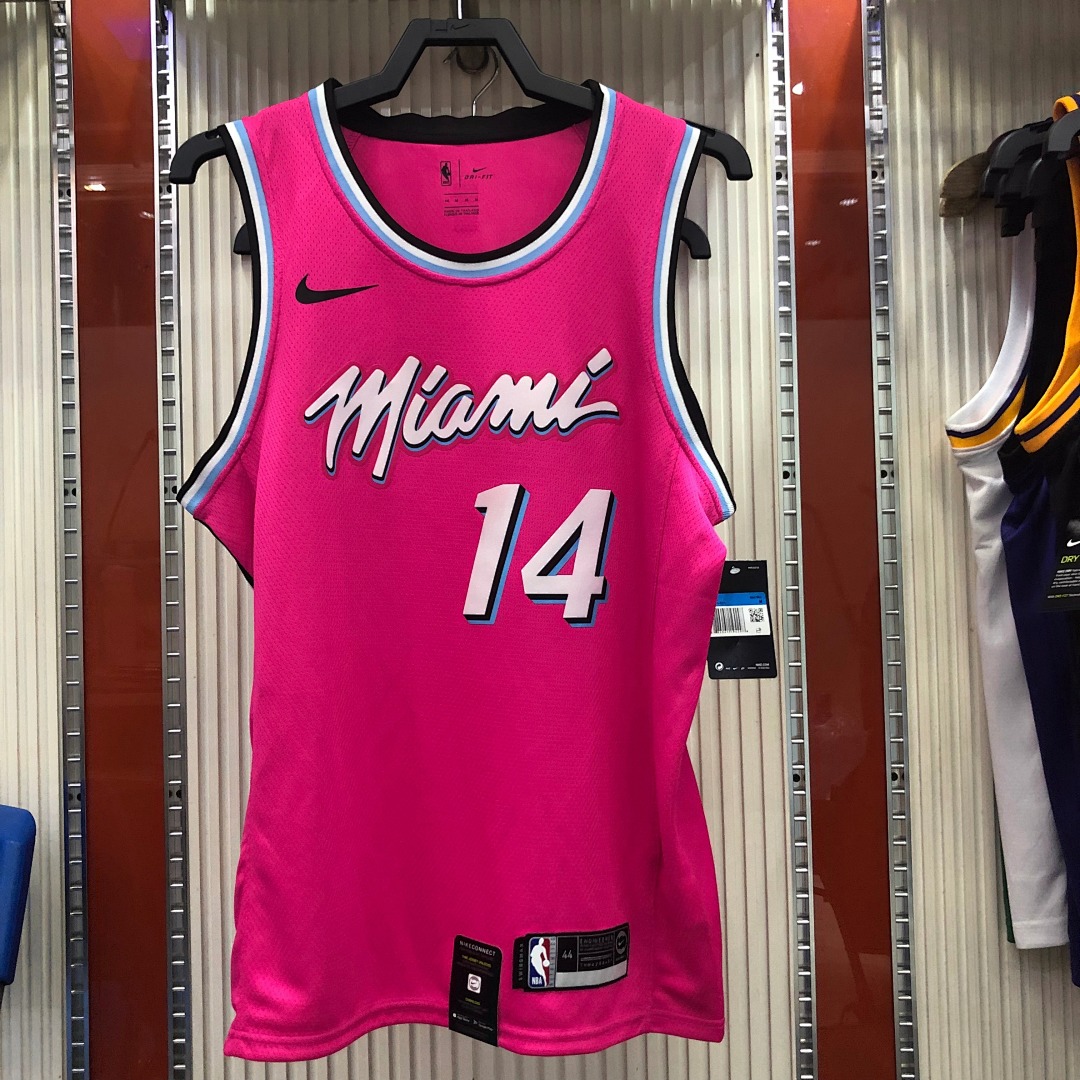 Miami Heat's pink-clad Tyler Herro #14  S-2XL