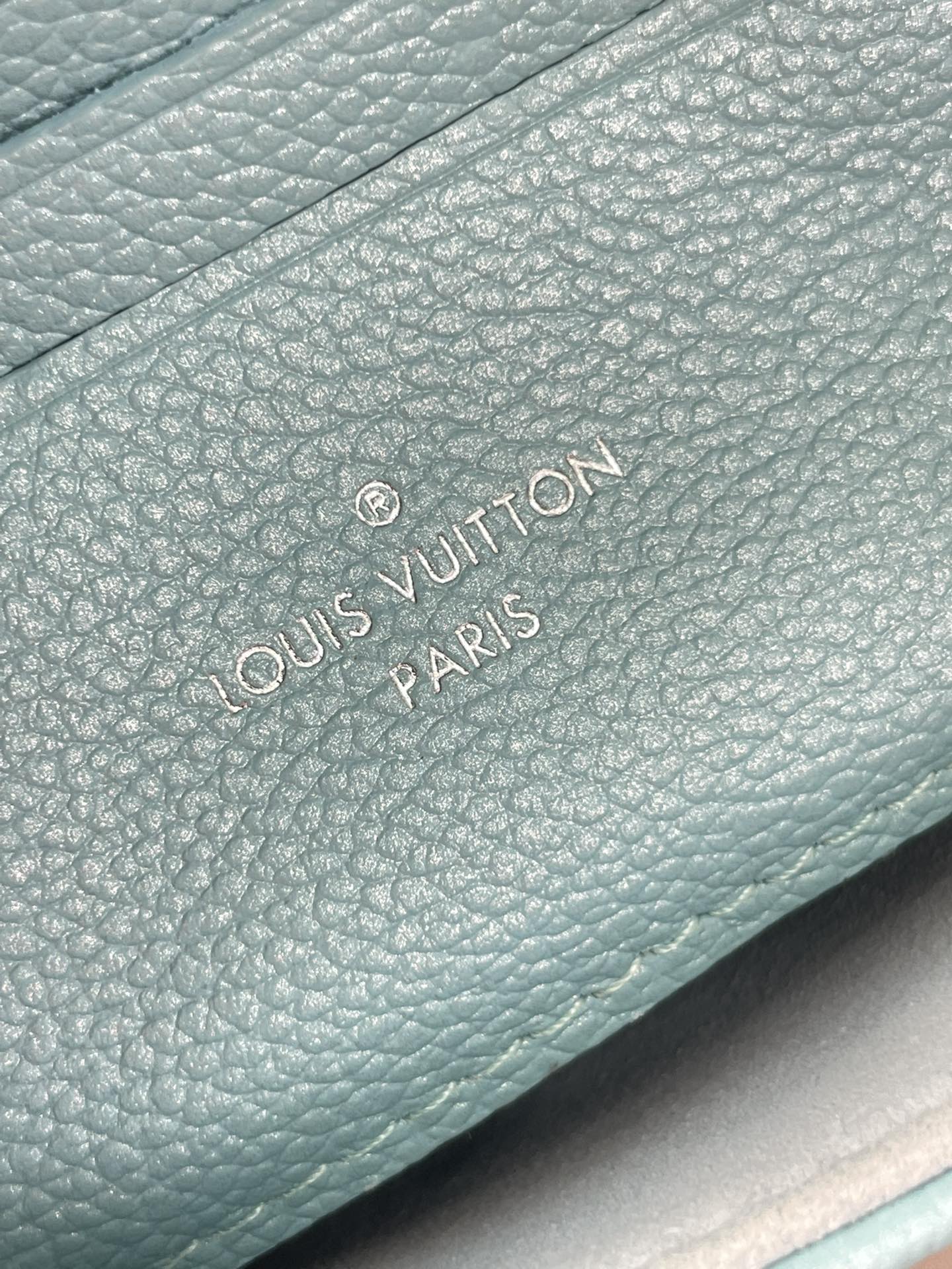 Louis Vuitton LV NANO MADELEINE 21 IN SKY BLUE EMBOSSED CALFSKIN SILVER HARDWARE