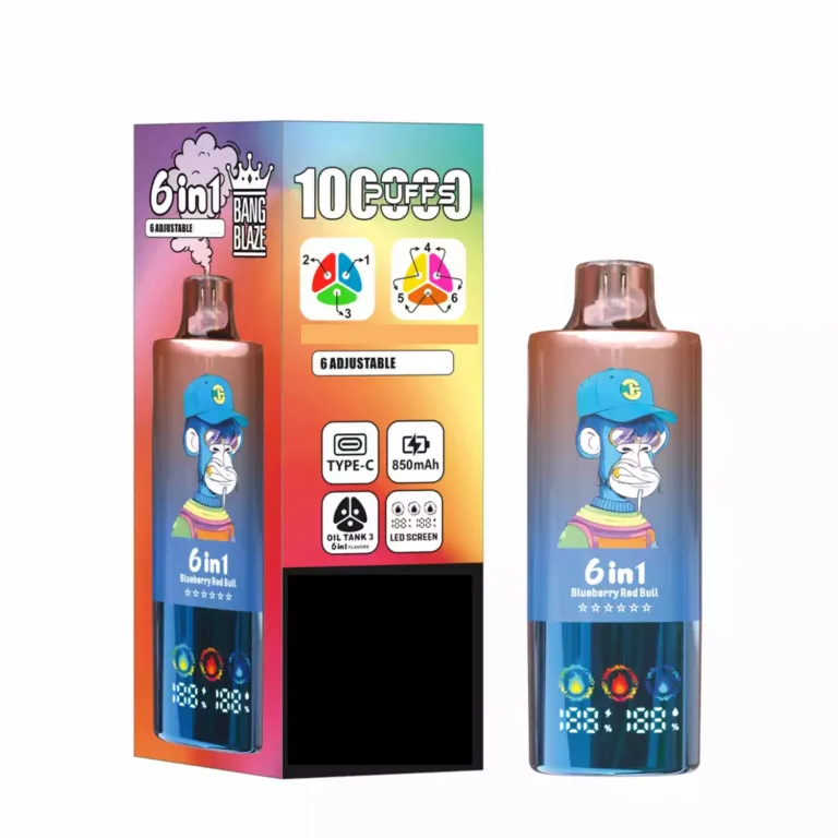 Bang Blaze 100K Disposable Vape 6 in 1 Flavors (5%, 100000 Puffs)