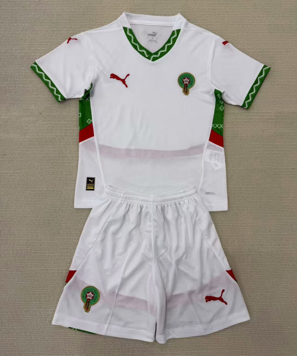 Morocco 2025 Away Kids Suit