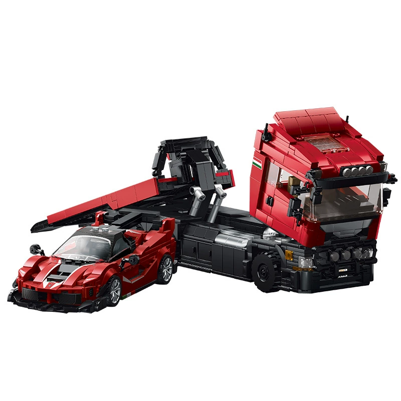12GO 95002 - Scania Truck + LaFerrari FXX K Trailer