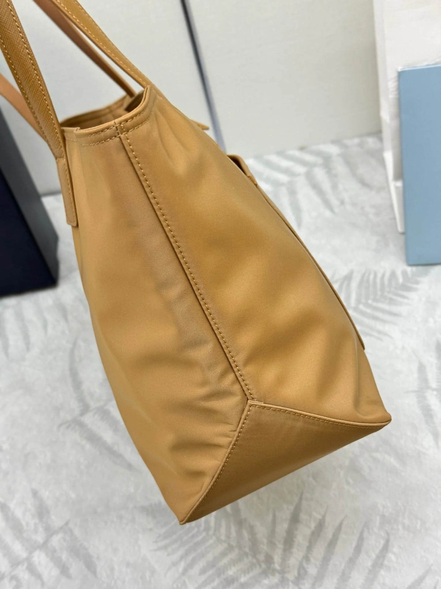 Prada Re-Edition 1978 Tote Bag 35cm Brown Re-Nylon& Saffiano Leather