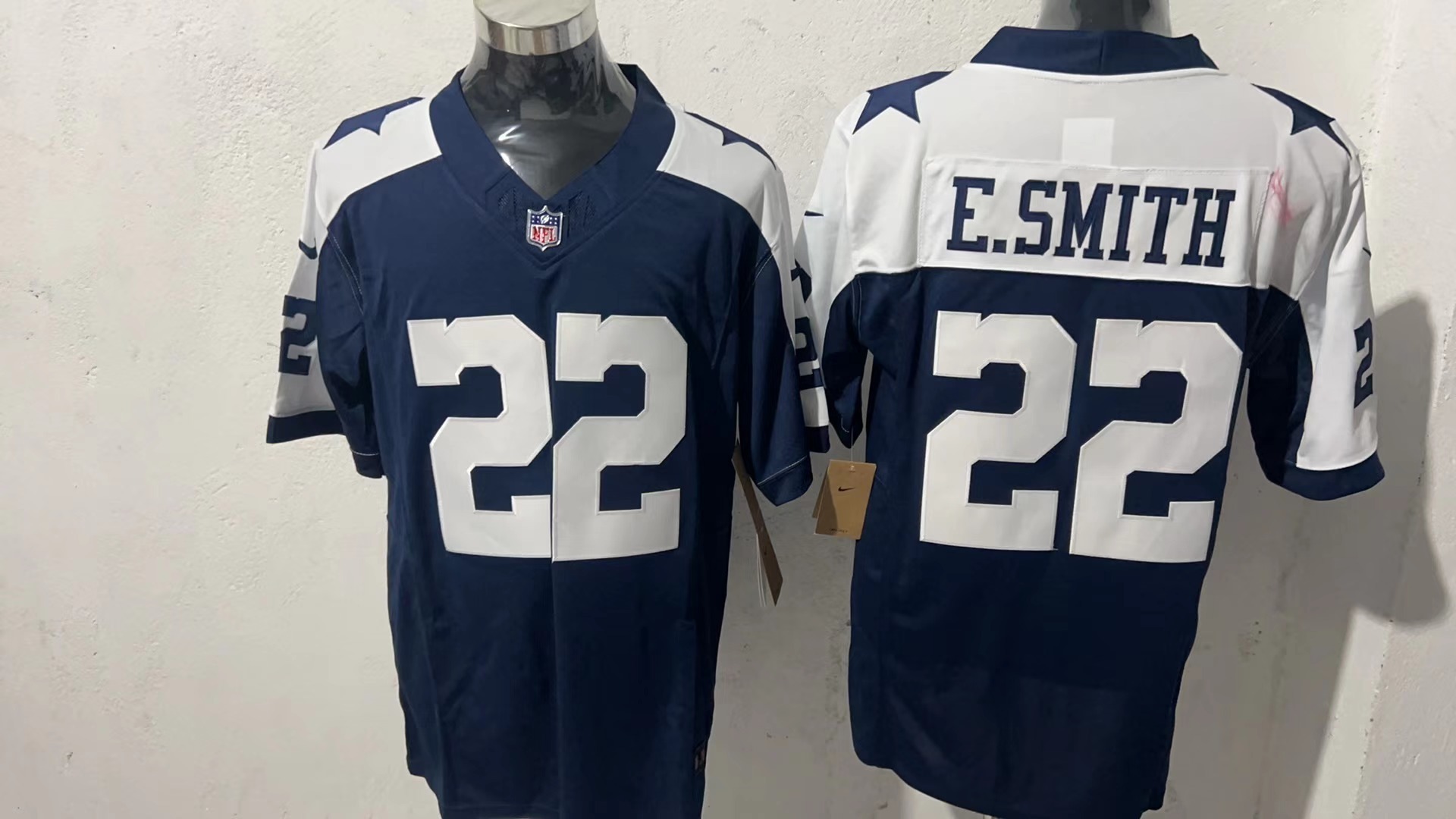 Dallas Cowboys #22 E.Smith Jersey Men's Football Jersey