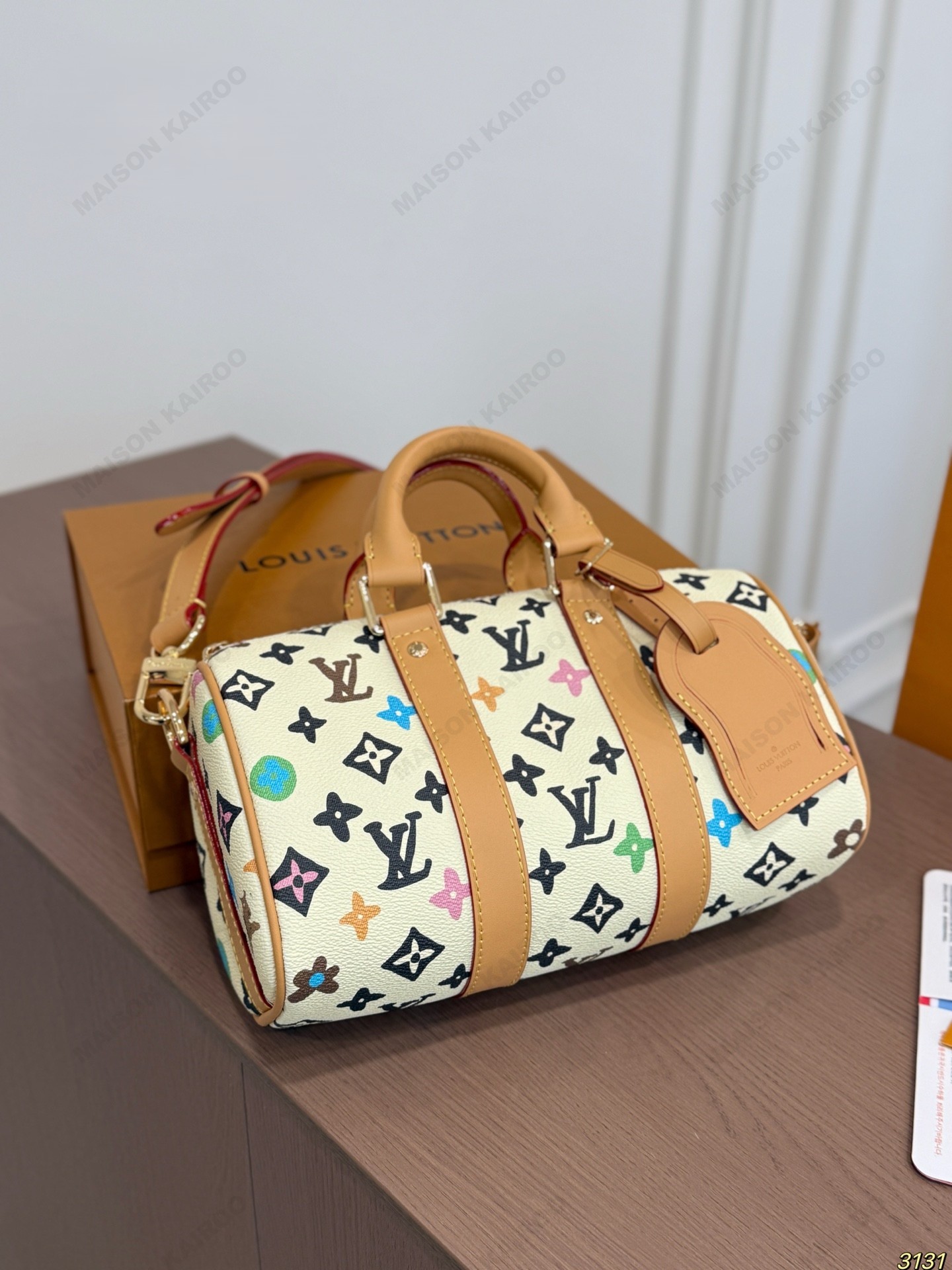 Louis Vuitton LV x Tyler The Creator Keepall Bandouliere 25 Star Multicolor Monogram Canvas Travel Bag - KAIROO