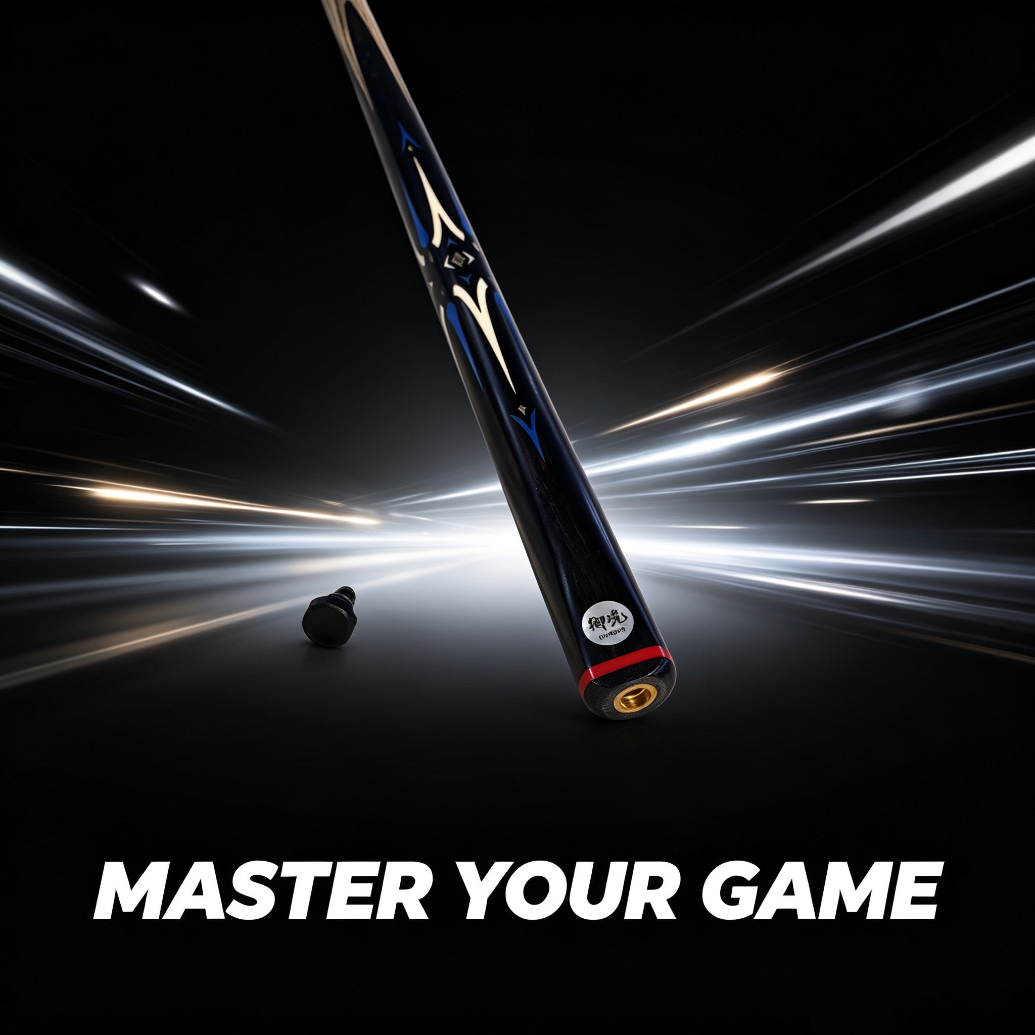 Wushuang Professional Snooker Cue 3/4 Jointed – NFC Authenticated Ash Shaft & Ebony Butt with Inlay | Complete Pro Cue Set with Extension & Case