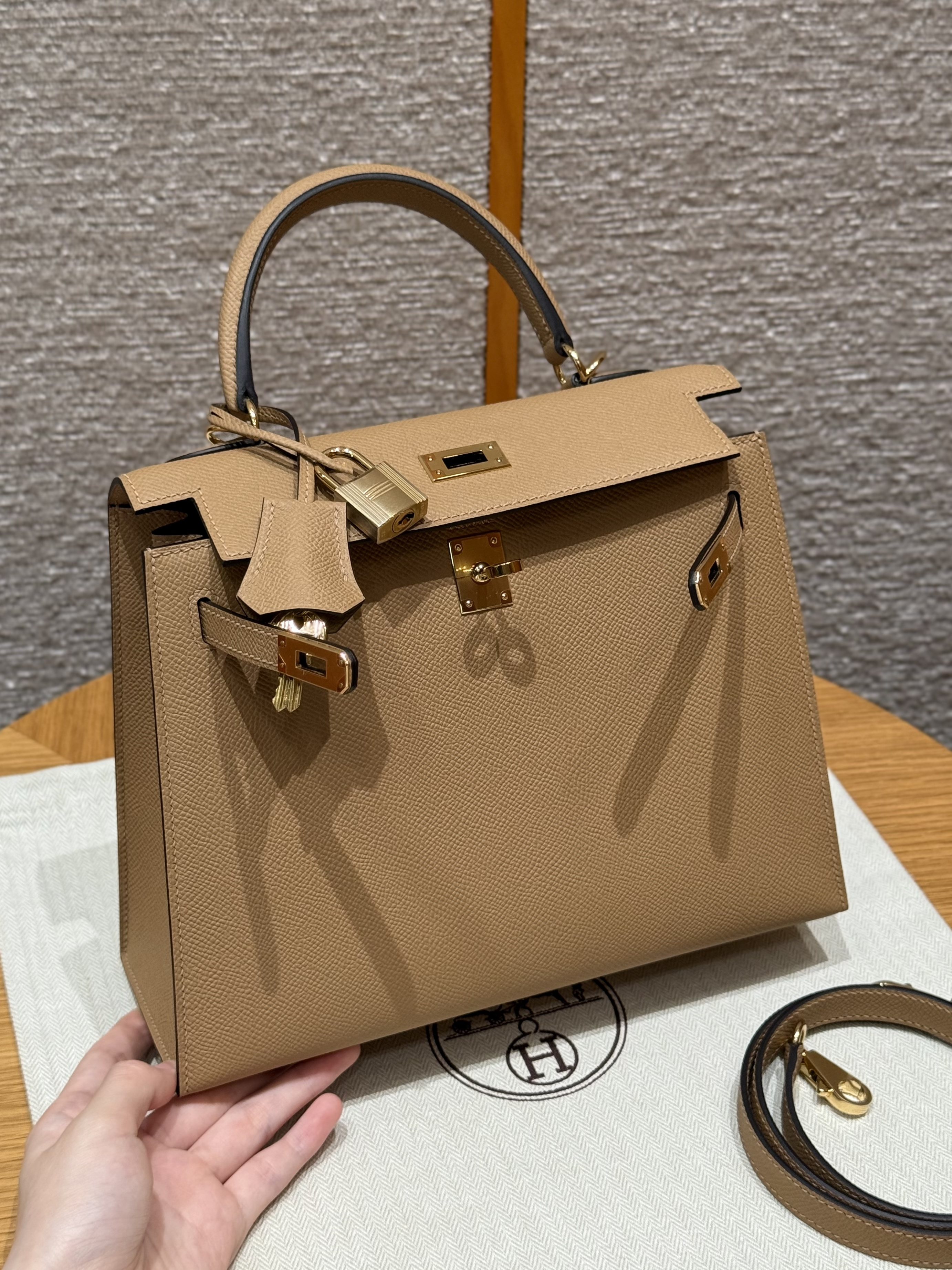 Hermes Chai Epsom Kelly 25
