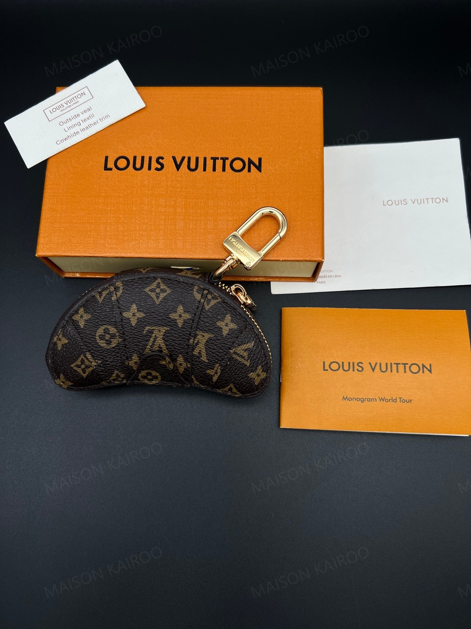 Louis Vuitton LV Half Moon Mini Pouch Bag Charm - KAIROO