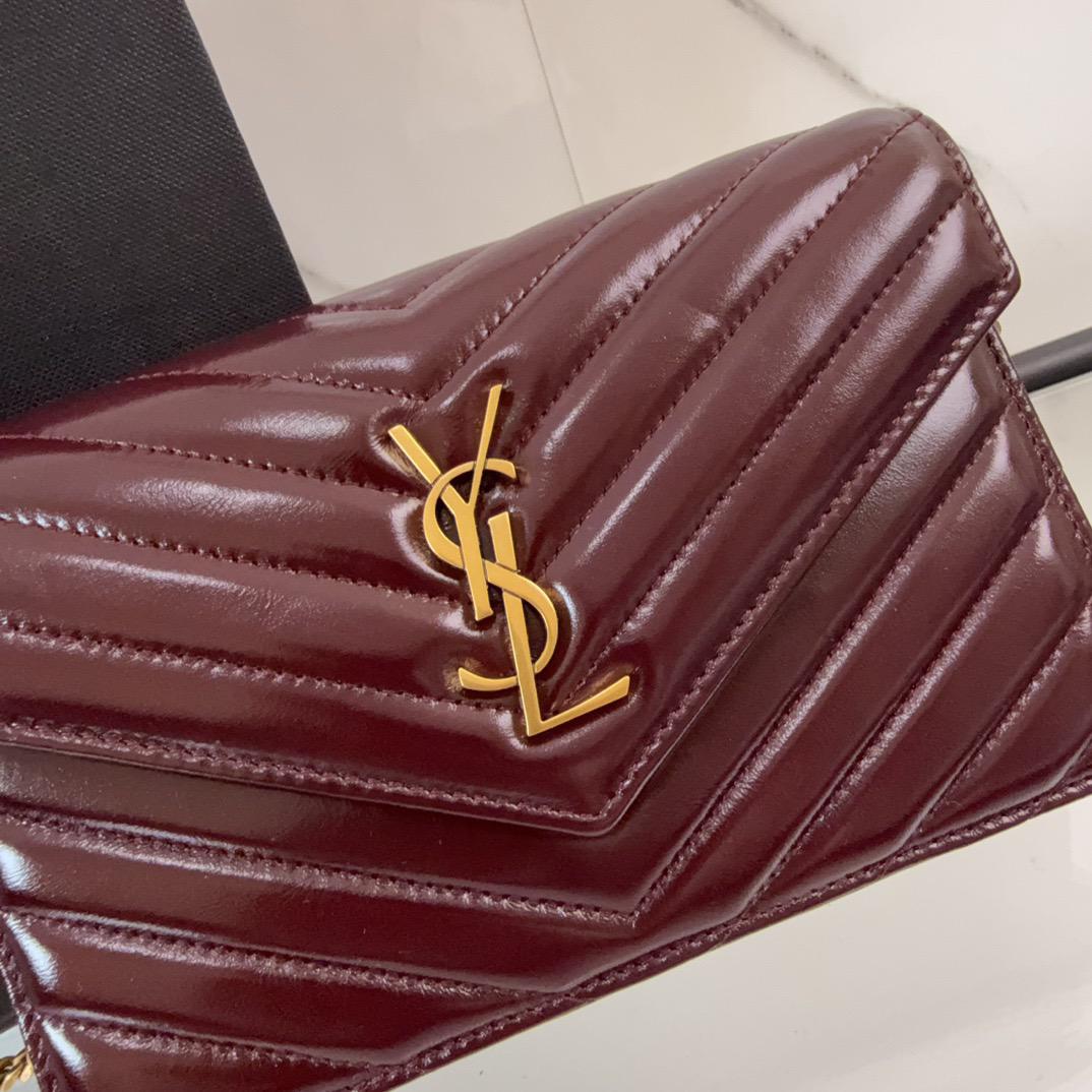Saint Laurent YSL Classic Bag Dark Red Wine