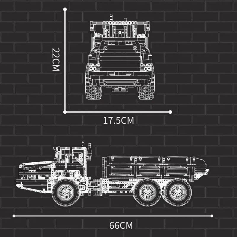 MOULD KING 17010 - Custom RC Dump Truck