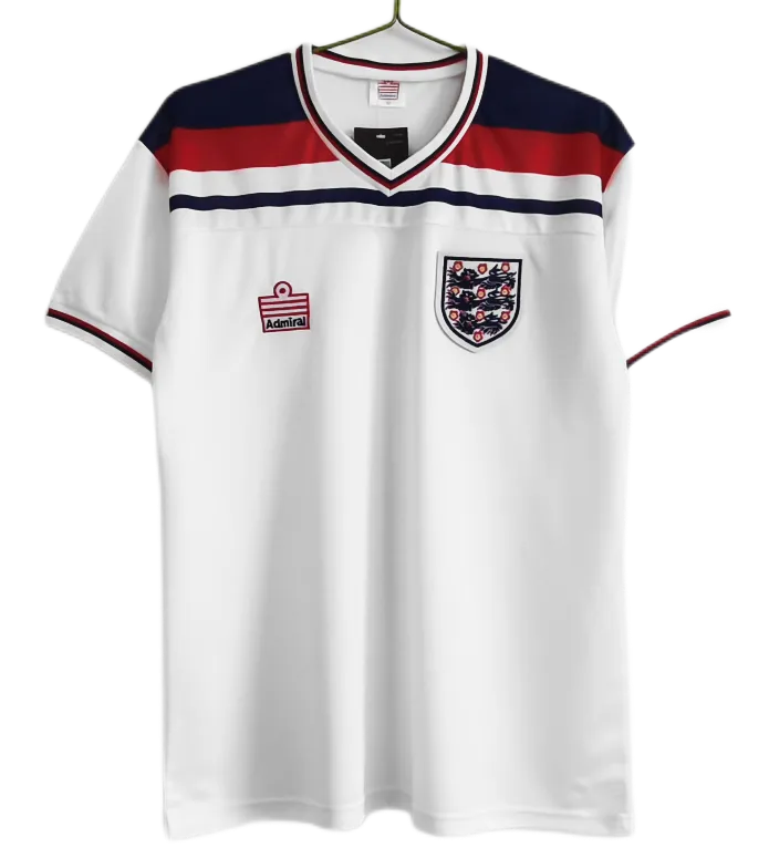 1982 England Retro Soccer Jersey Home Replica