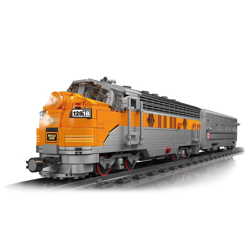 MOULD KING 12018S – USA EMD F7 WP Diesel Locomotive