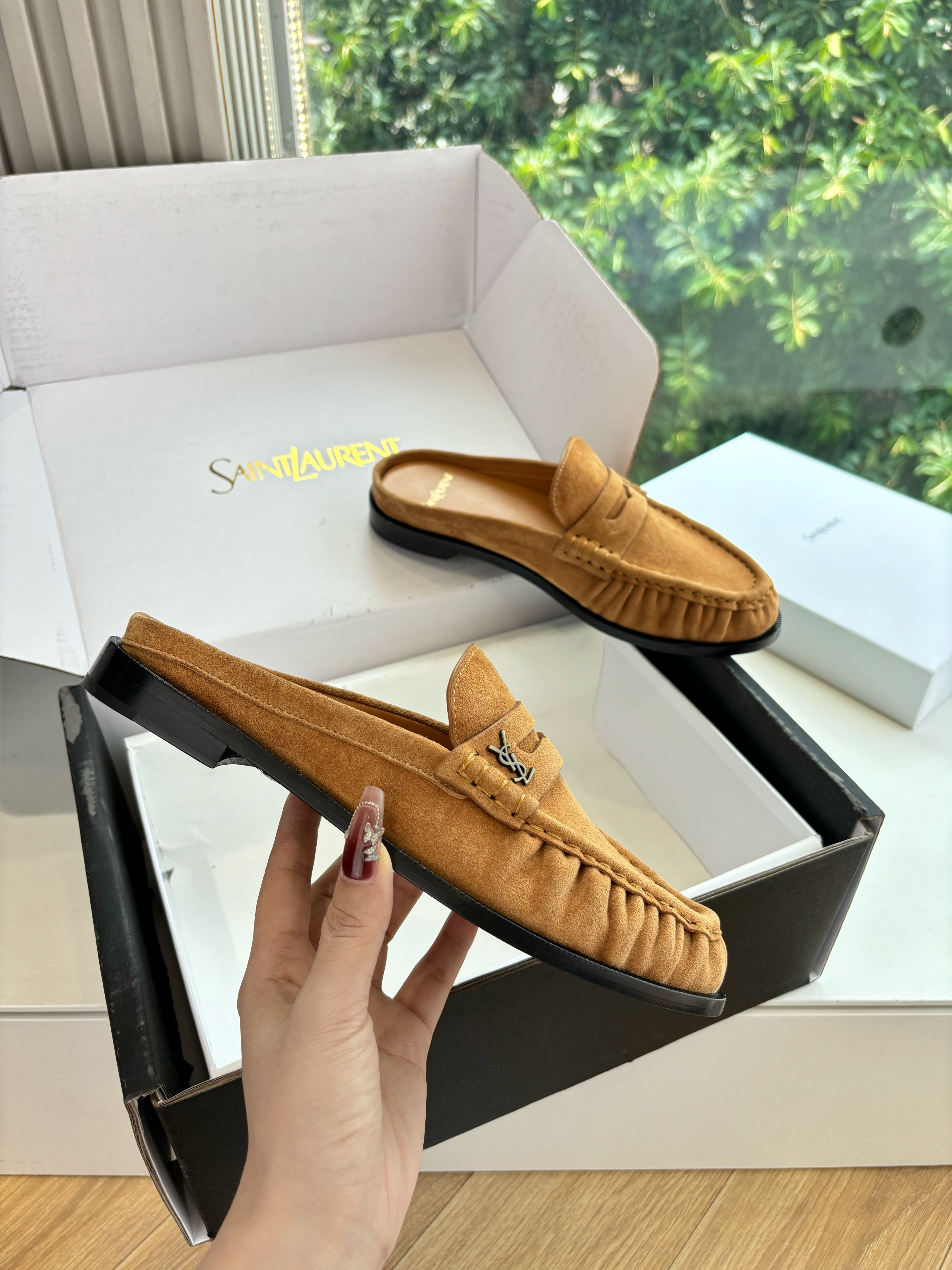 Saint Laurent Le Loafer Flat Mule