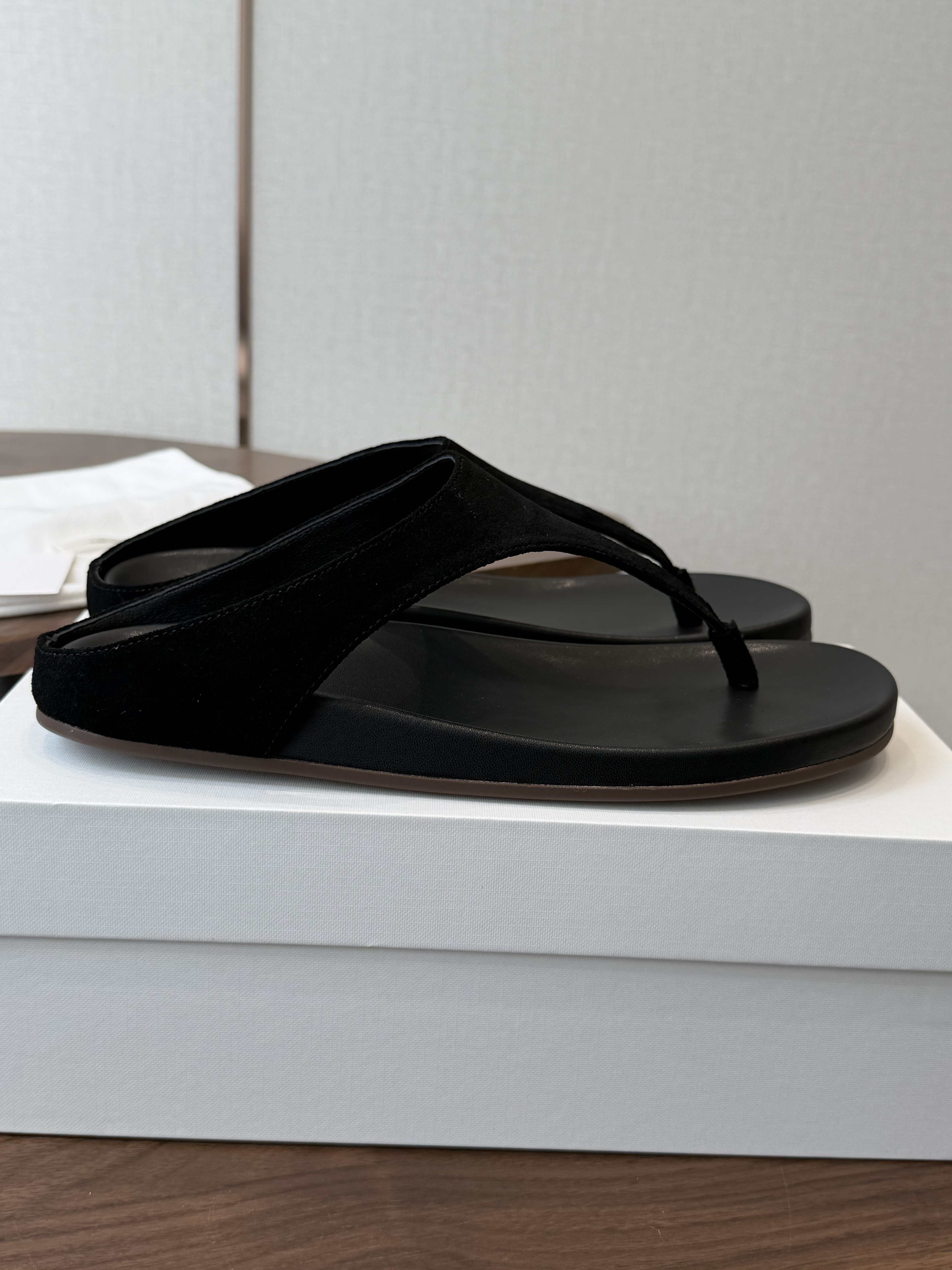 The Row Suede Beach Flip-Flop