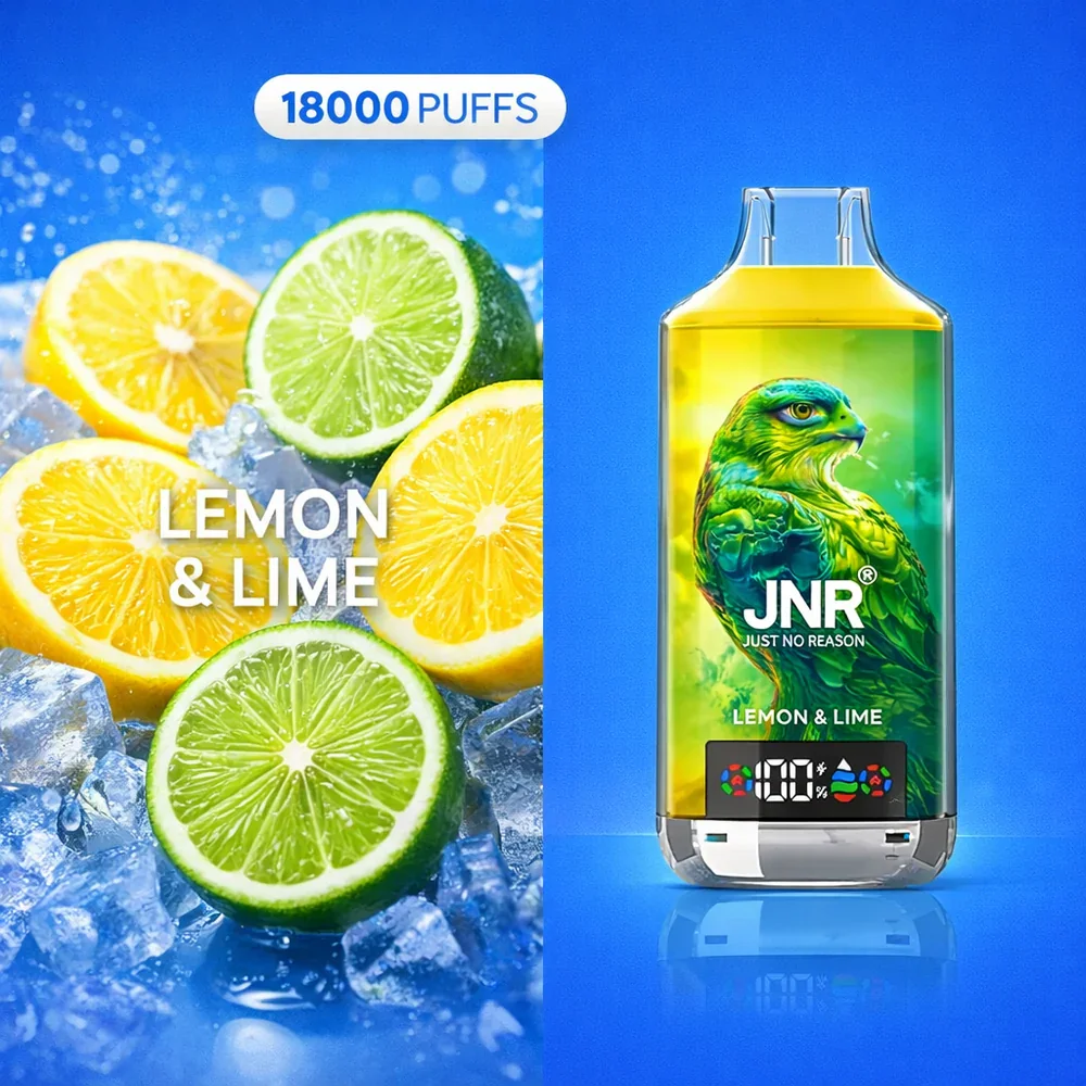 JNR Falcon X 18K Disposable Vape – Lemon & Lime - Vaba Vaba