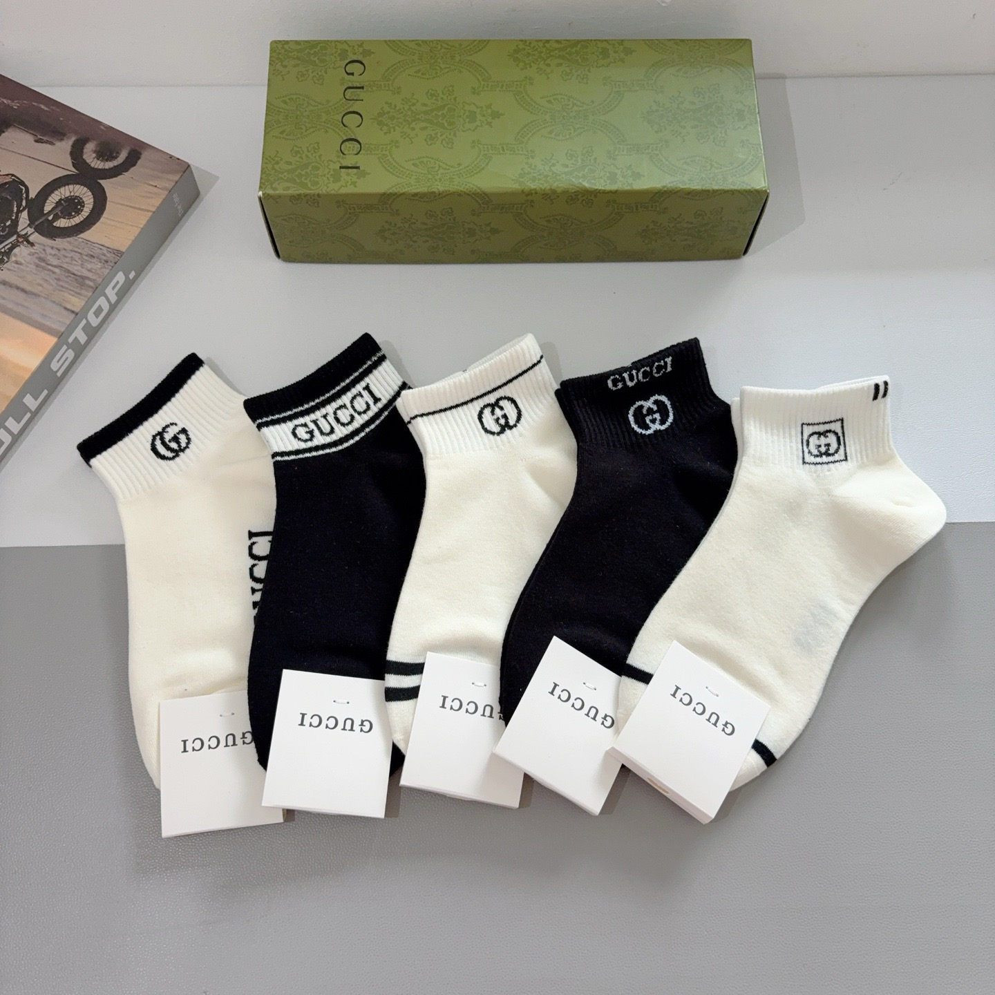 Gucci GG Ankle Socks 5-Pack - KAIROO