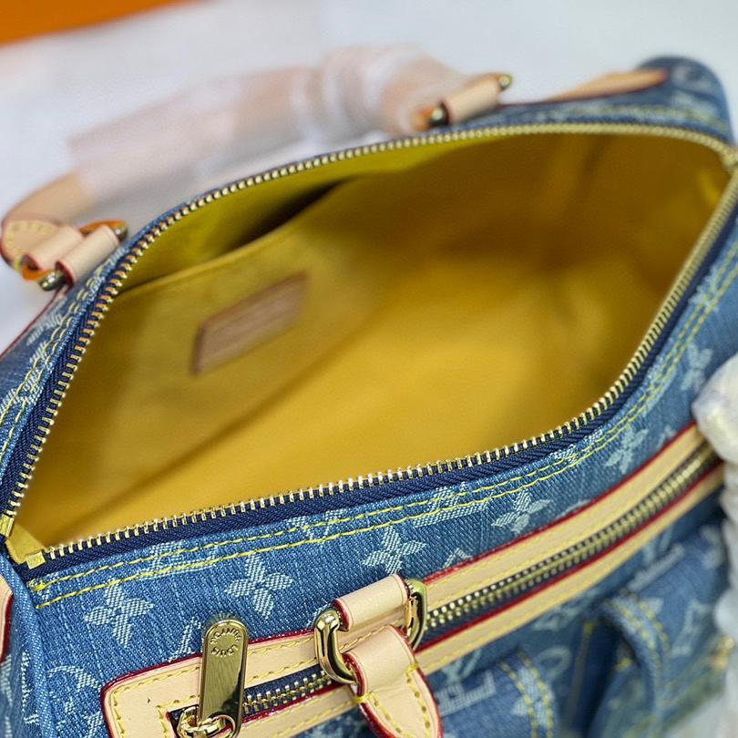 Louis Vuitton LV Monogram Neo Speedy Denim Shoulder Bag Handbag