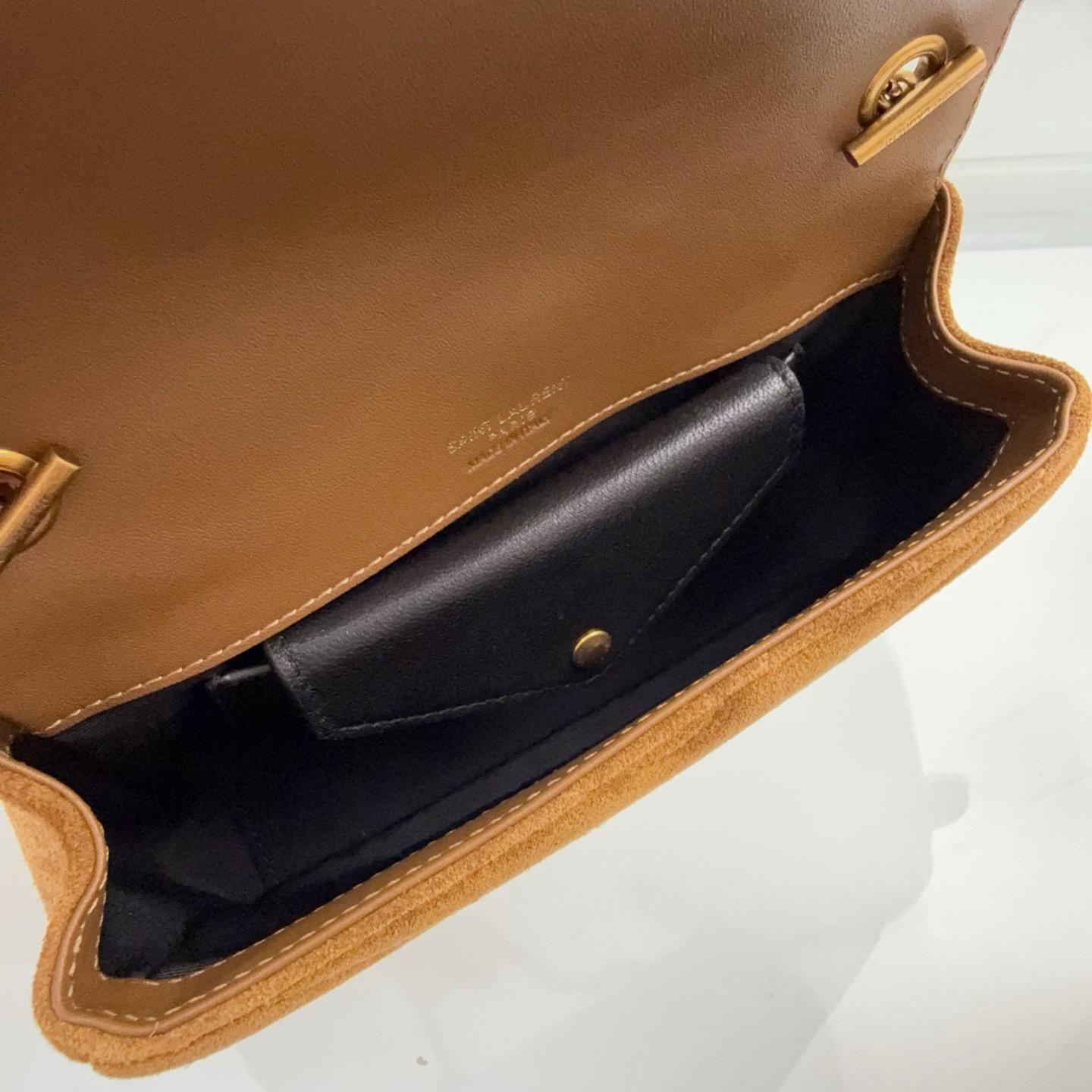 Saint Laurent ysl suede crossbody bag