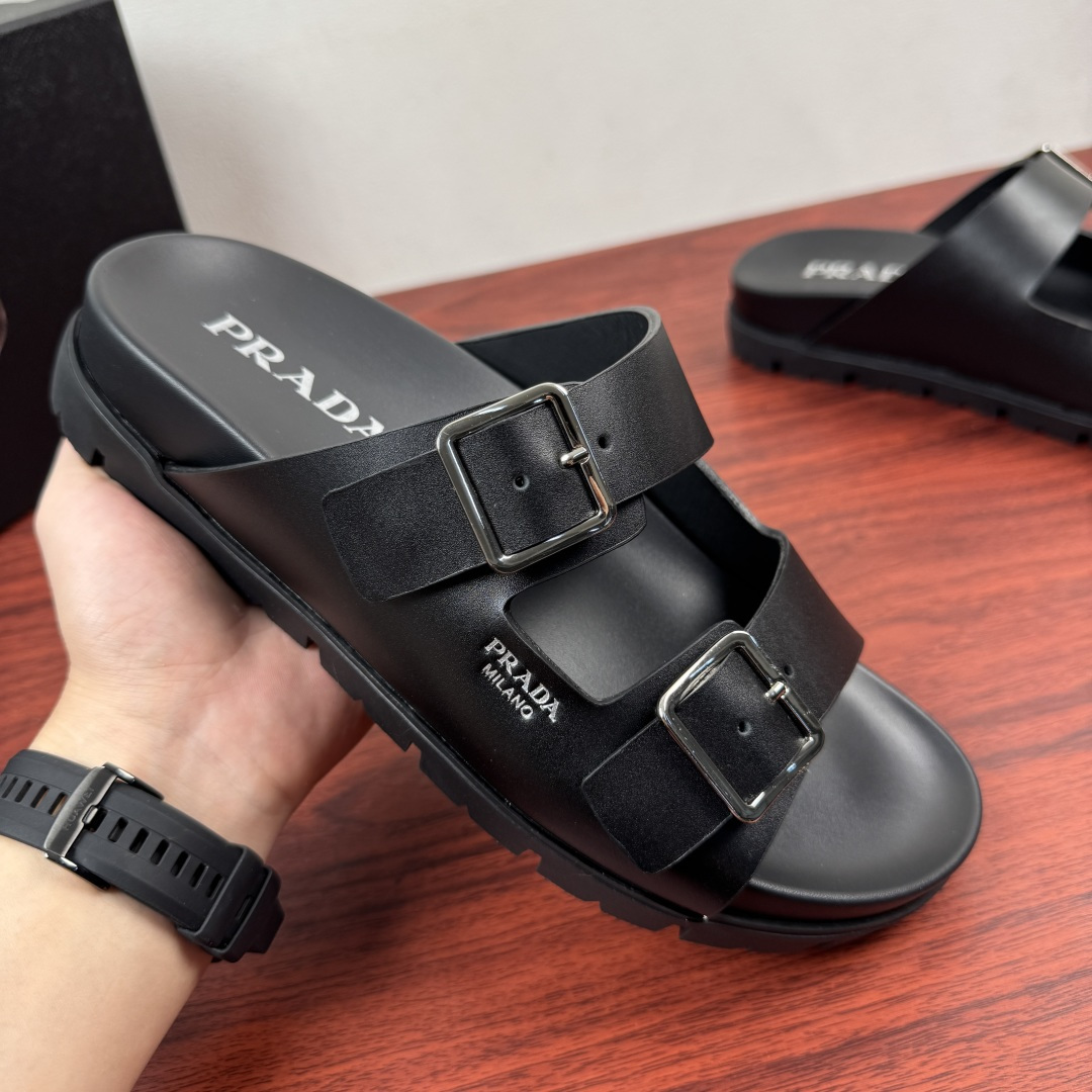 Prada Men's Rubber Strap Sandale