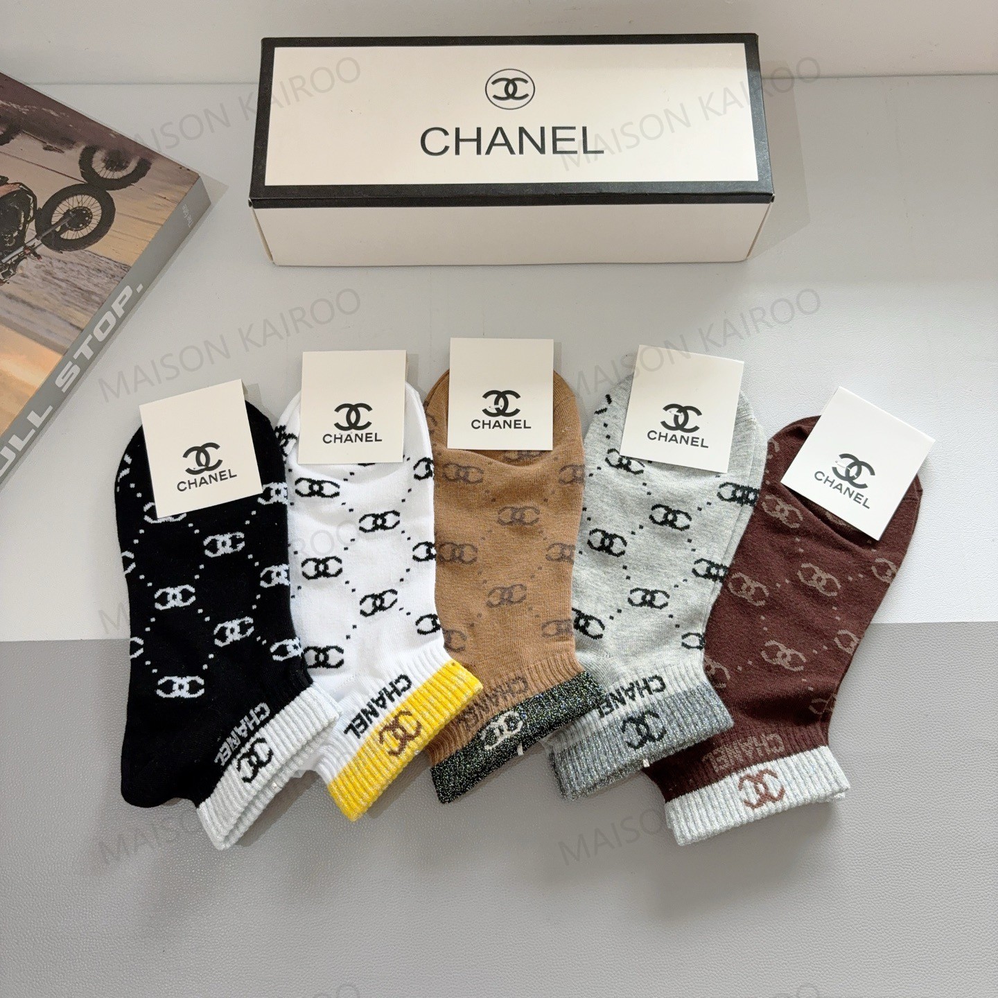 Chanel Socks 5-Pack - KAIROO
