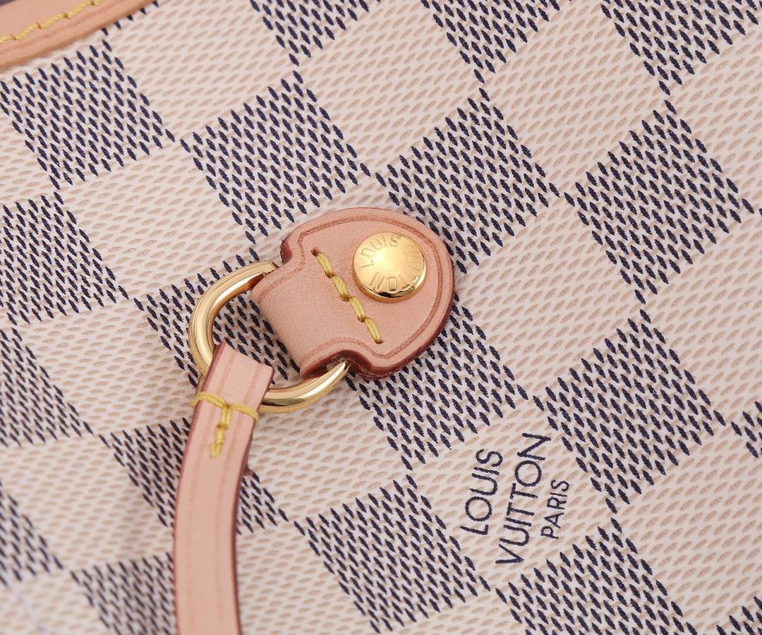 Louis Vuitton LV Neverfull MM Damier Azur Tote Bag