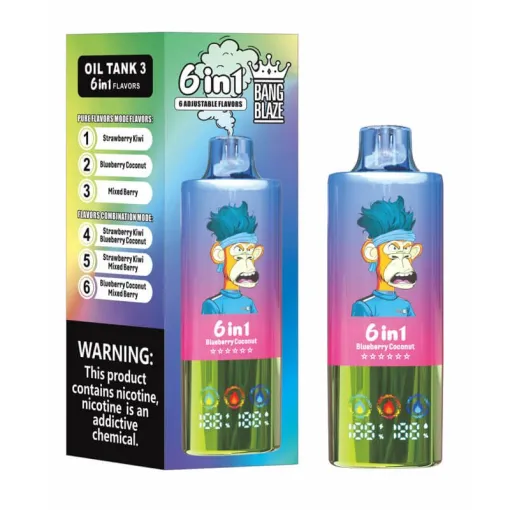 Bang Blaze 100K Disposable Vape 6 in 1 Flavors (5%, 100000 Puffs)