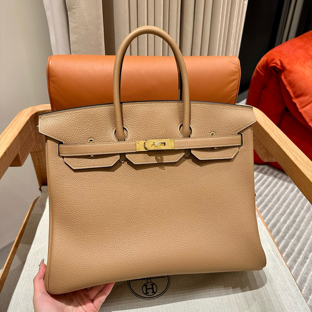 Hermes Chai Togo Birkin 35 Bag