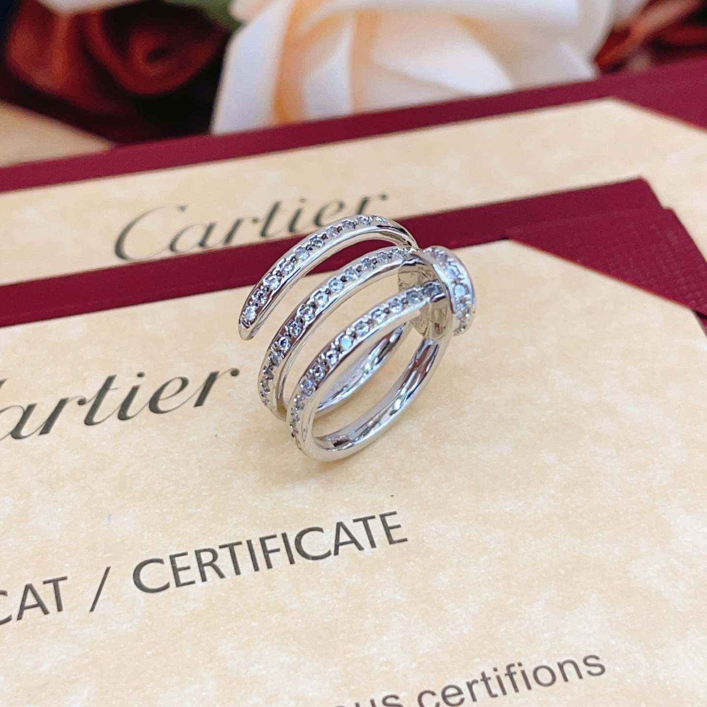 Cartier Fashion Designer Ring-Silver