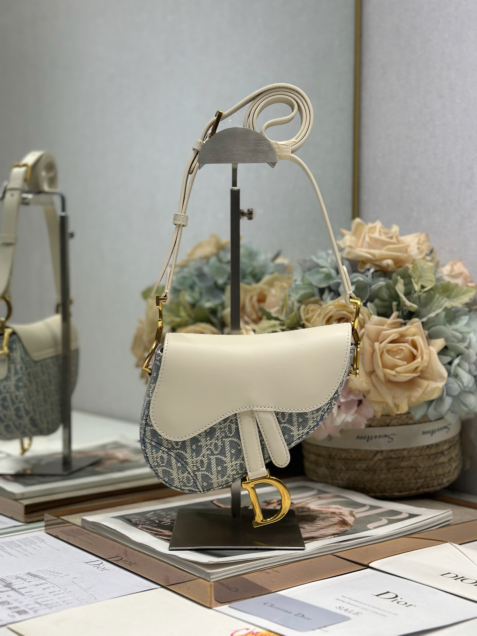 Dior Mini Soft Saddle Shoulder Bag