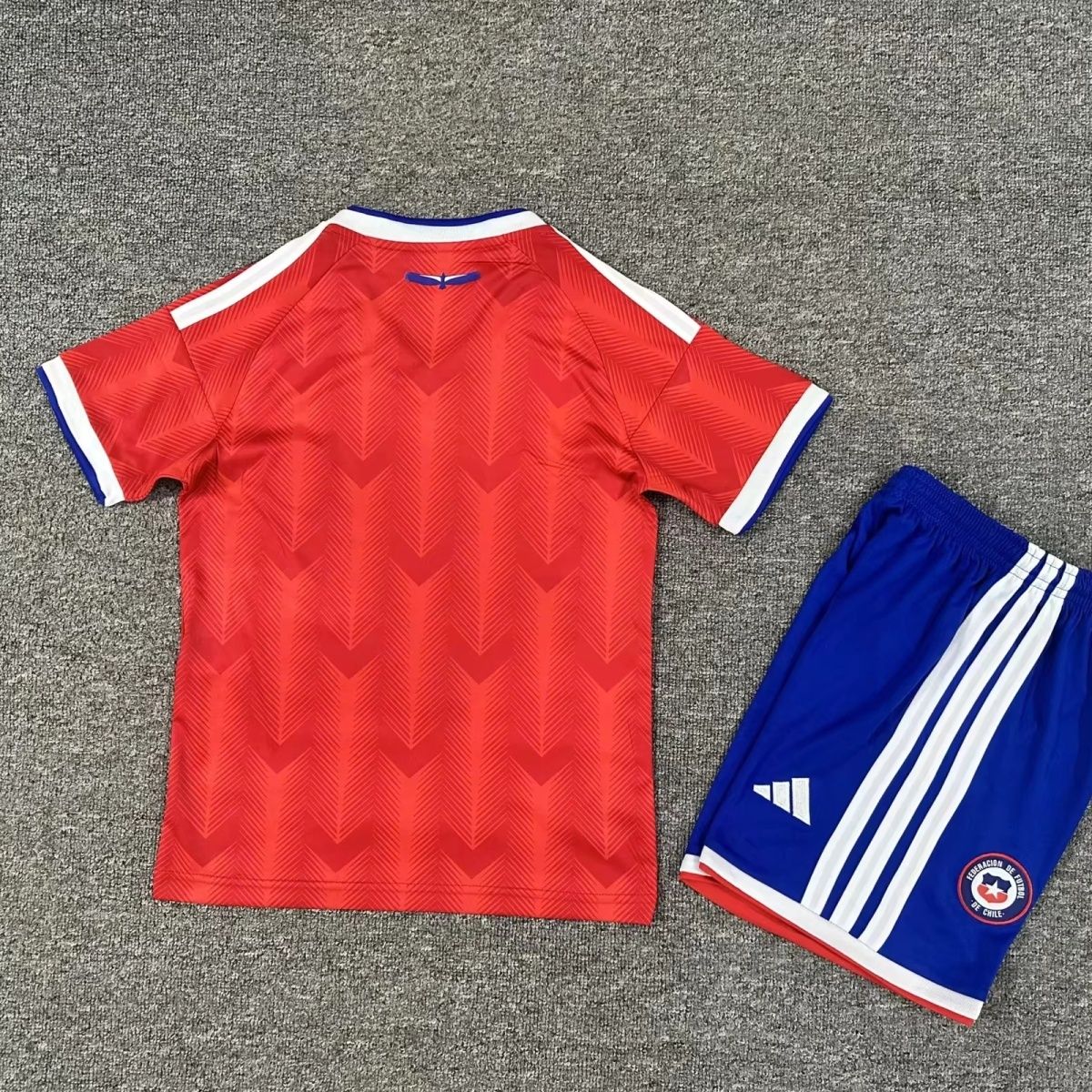 26-27 Chile Football Children's Set National Team Home Short sleeved Jersey Fan Edition