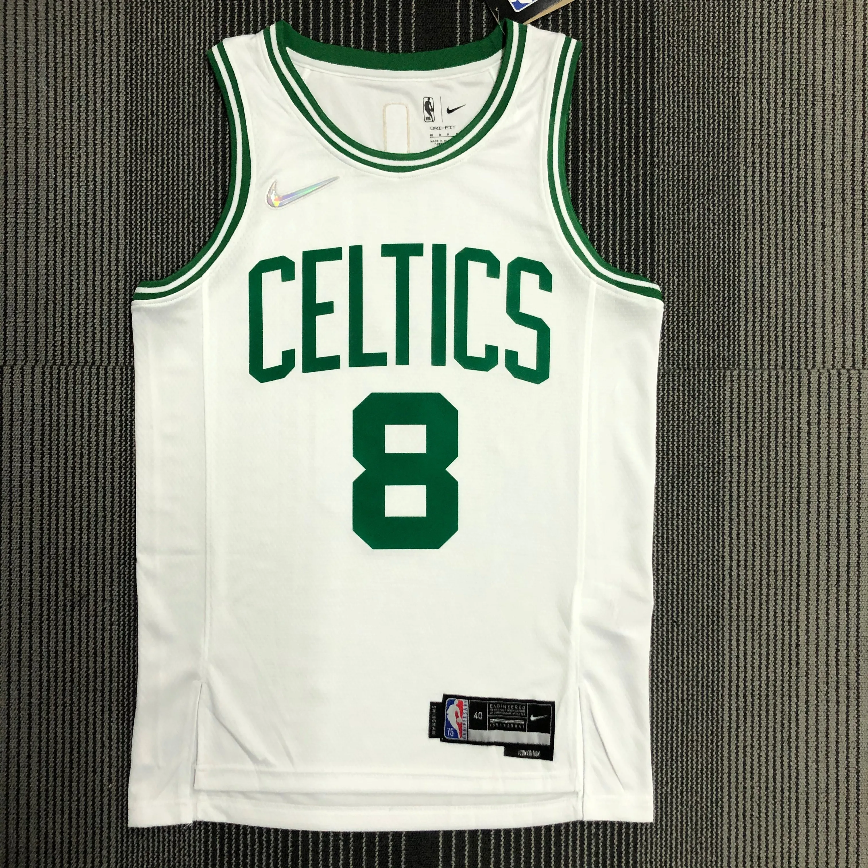 75th Anniversary Boston Celtic White No.8 Walker