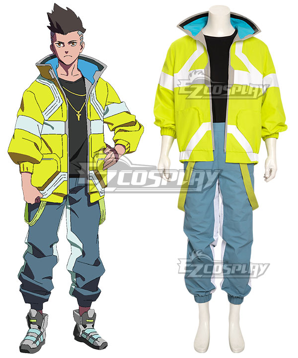 Cyberpunk: Edgerunners Main Character David Martinez (back with logo) Cosplay Costume