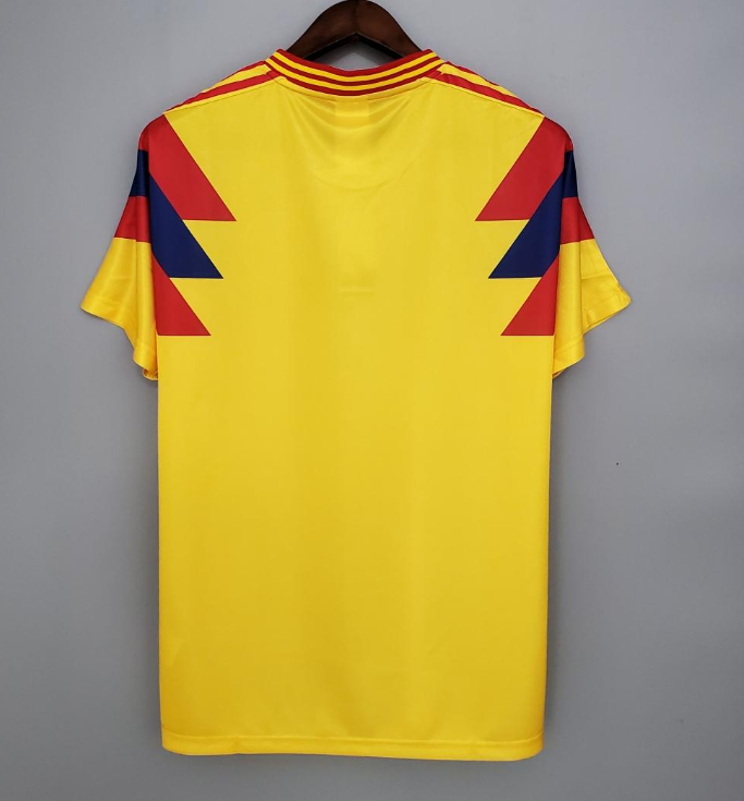 Retro Colombia 1990 home Soccer Jersey S-2XL