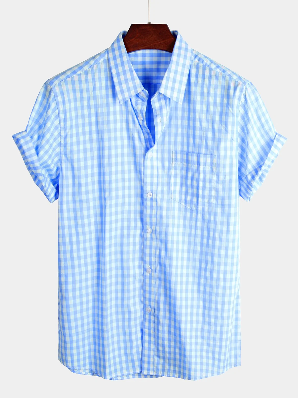 Men's Plaid Cotton Casual Shirt