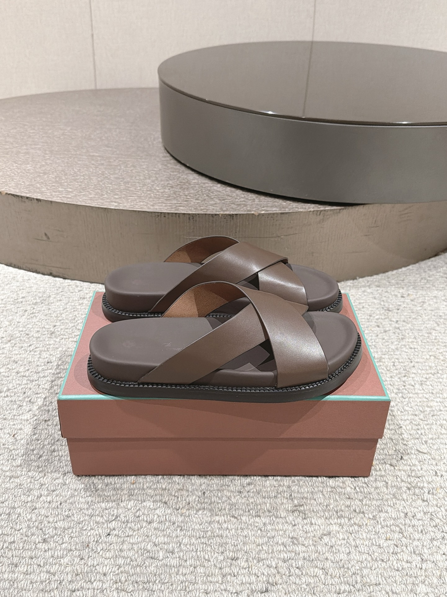 Loro Piana Men's Leather Sandal