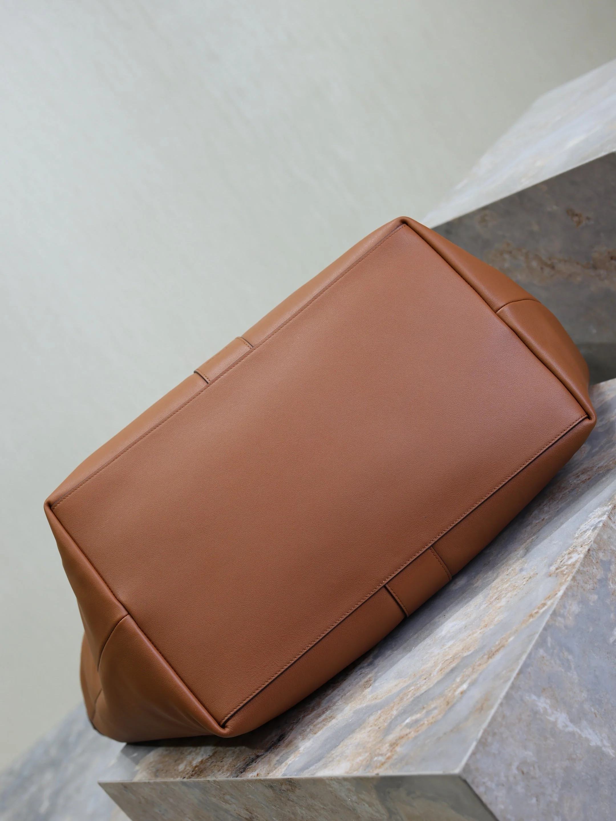 Saint Laurent YSL  Tote Bag Brown Cowhide