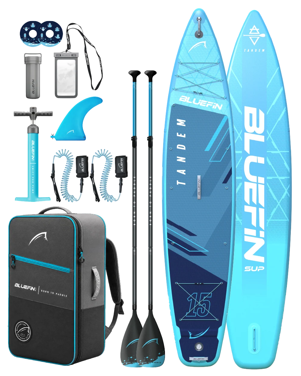 Tandem 15' Inflatable SUP Paddleboard