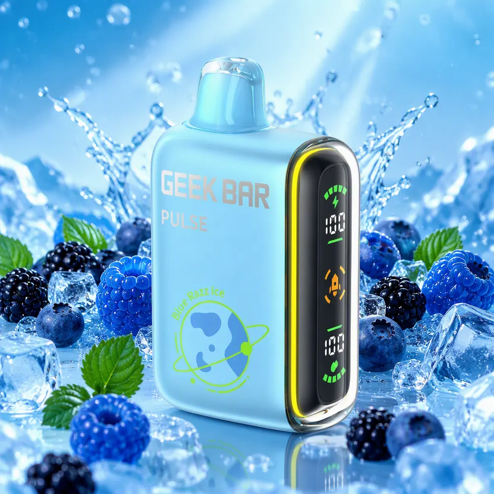 Geek Bar Pulse 15K Disposable Vape - Blue Razz Ice