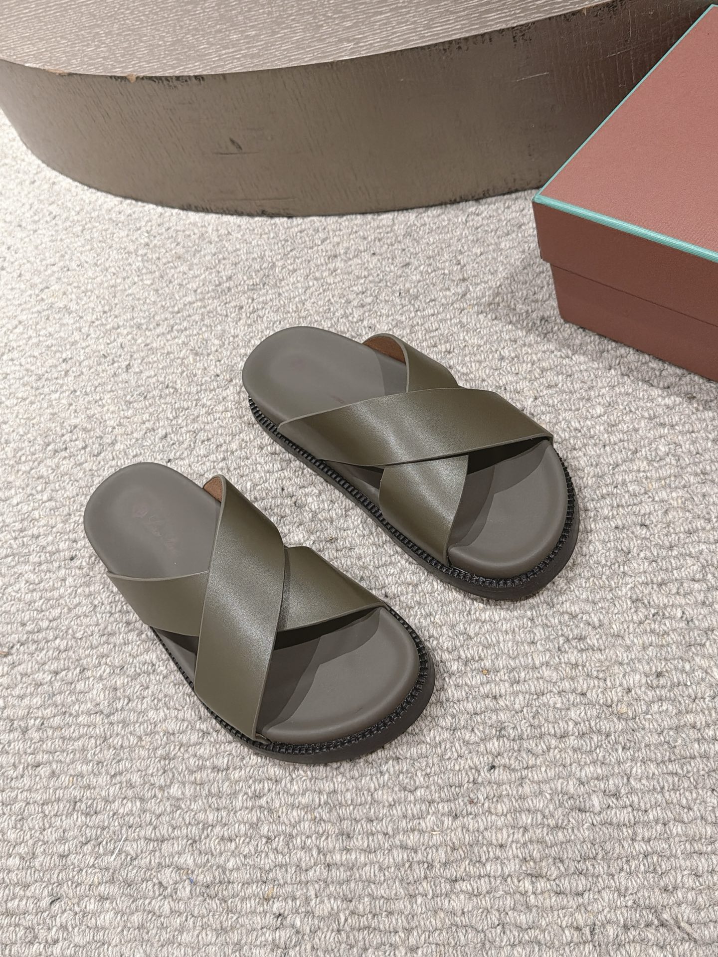 Loro Piana Men's Leather Sandal