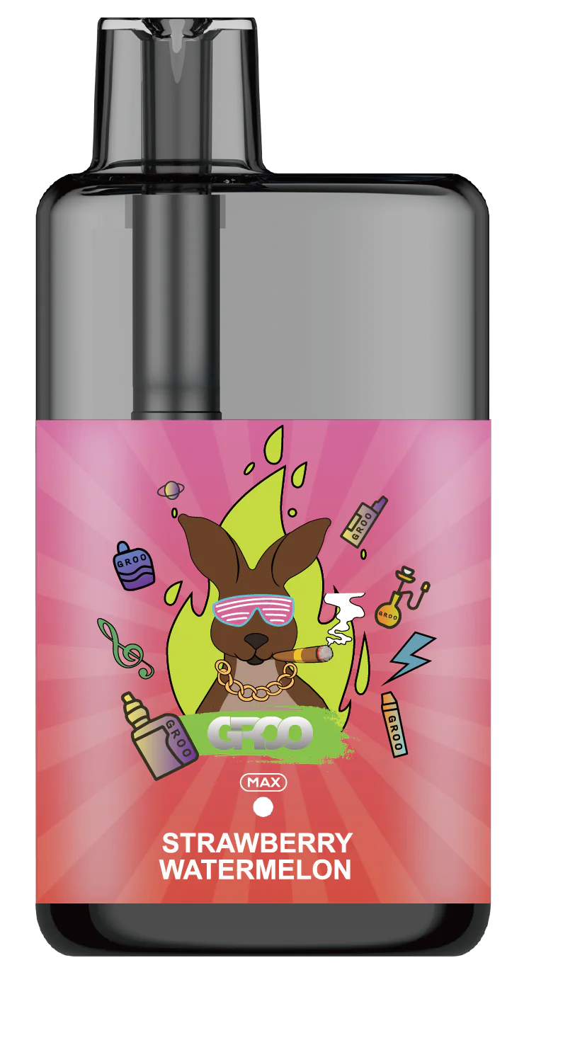 GROO MAX 10K Rechargeable Disposable Vape – Strawberry Watermelon - Vaba Vape-Shop