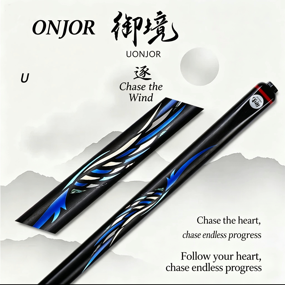Zhu Feng Professional Snooker Cue Set – Handcrafted Ash Wood Shaft & Ebony Butt with Extension | Tournament-Grade Cue Kit for Malaysia
